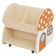 BIBLIOTHEQUE A ROULETTES CHAMPIGNON