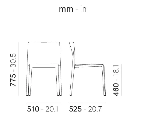 STOEL VOLT (zonder armleuningen, Orange).webp
