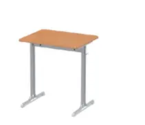 Schoolbank met onderstel in T-vorm , 1 plaats, speciaal 