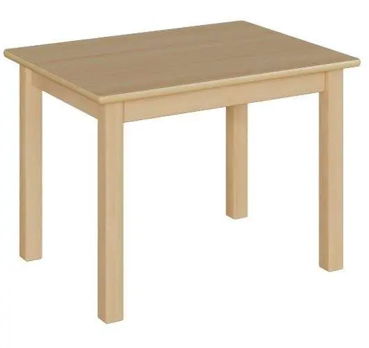 Rechthoekige tafel 80x60 cm, laminaat