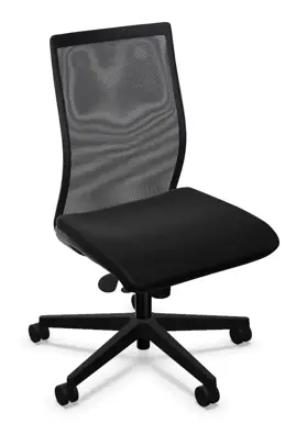 Bureaustoel WORK-intrata met rugleuning in netwaving