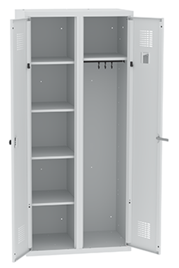 LOCKER KAST MET MIDDENWAND