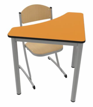 KINDERTAFEL FLECHE VAN MELAMINE