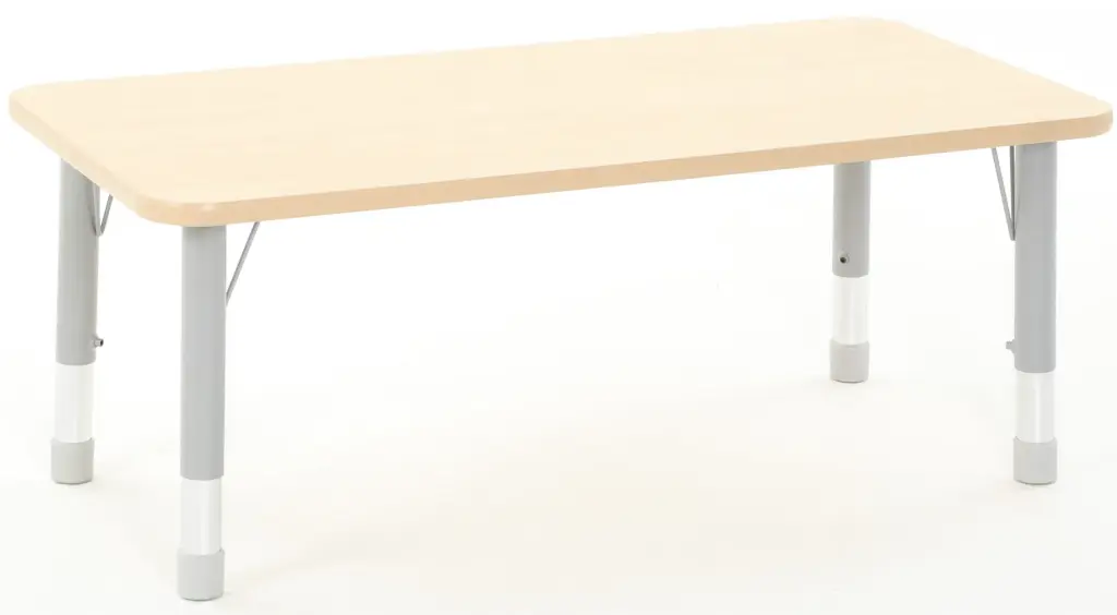 Verstelbare rechthoekige tafel 120x60cm