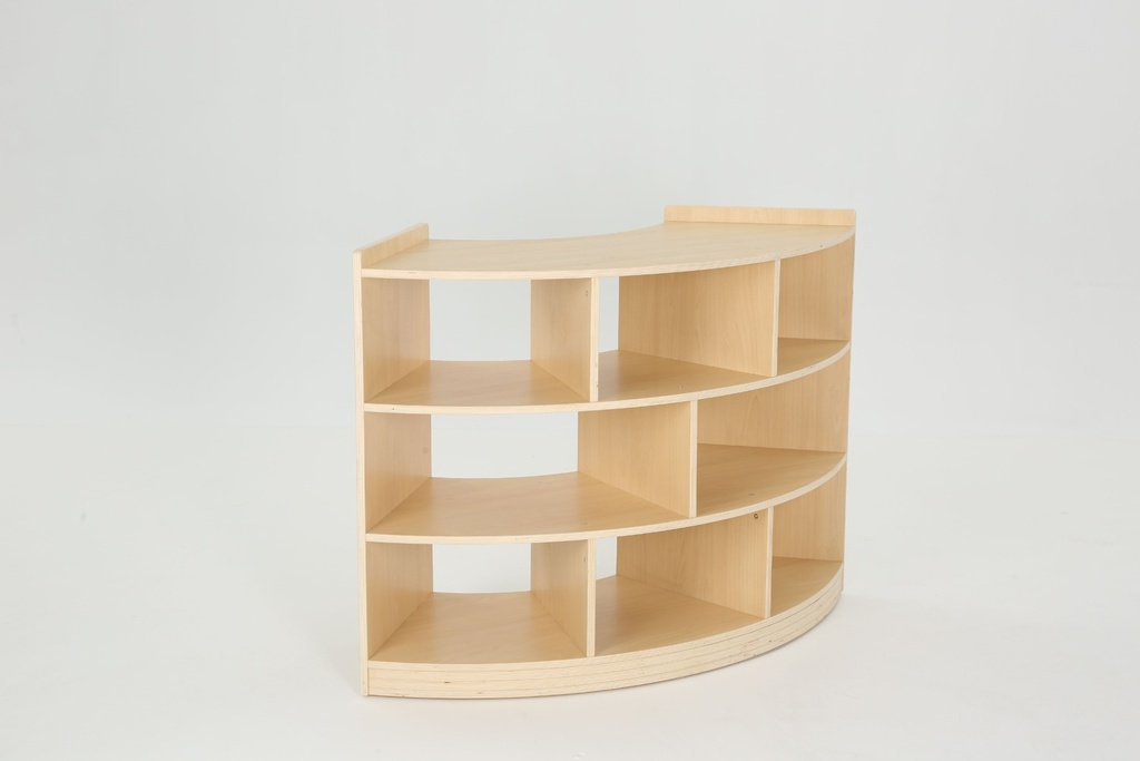 RONDE SCHIJDINGSWAND / BOEKENKAST ZONDER ACHTERWAND