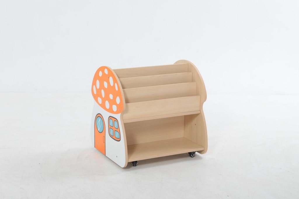 MOBIELE BOEKENKAST - VORM PADDENSTOEL