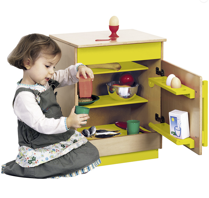 GELE KOELKAST - MODULEERBARE KEUKEN