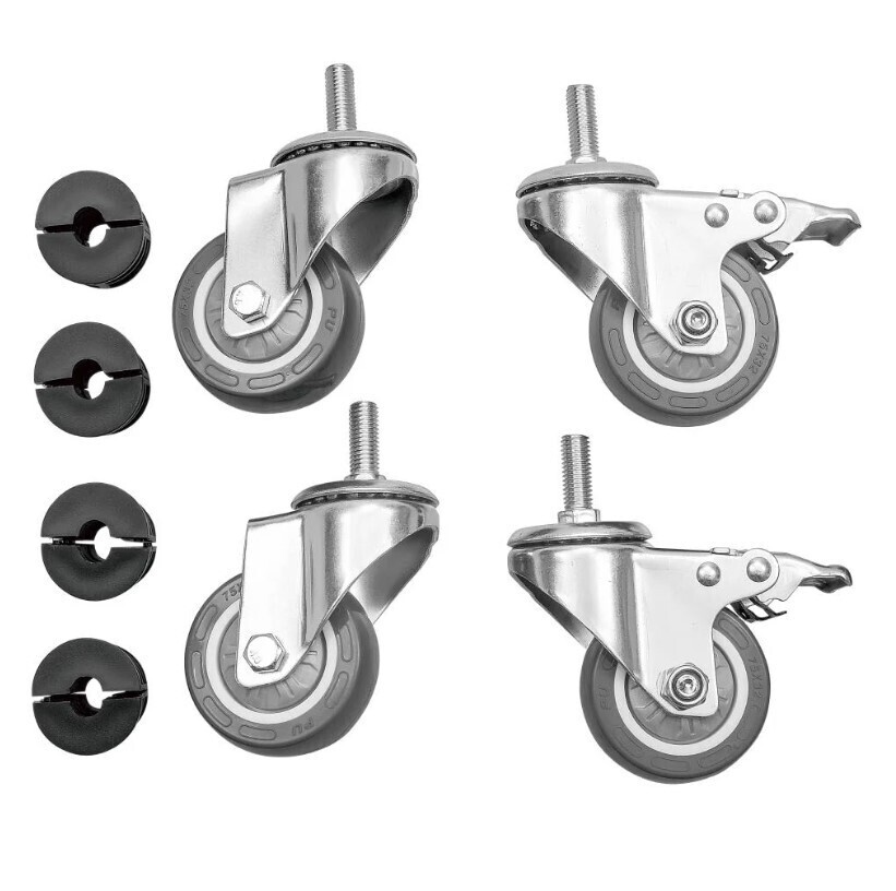 SET VAN 4 ROESTVRIJE ZWENKWIELEN NISBETS