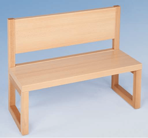 HOUTEN BANK MET RUGLEUNING