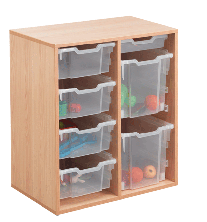 OPBERGBLOK MET 2 KOLMMEN 79x45x82CM - BEUK