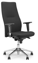 BUREAUSTOEL ORLANDO - ZWART LEDER