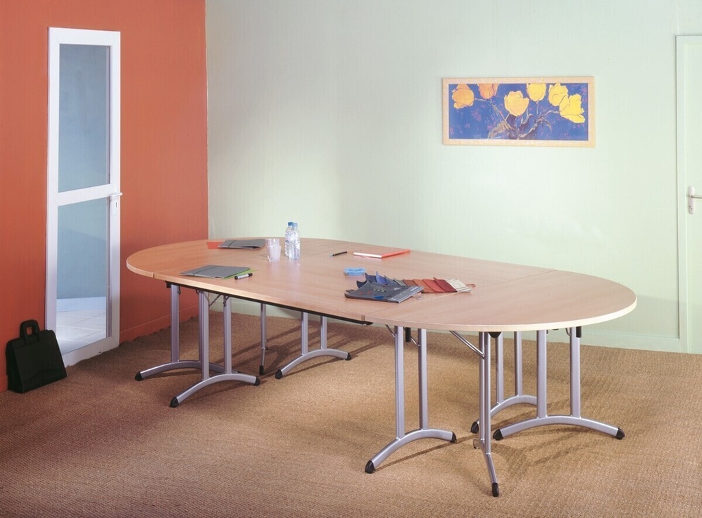 TABLE PLIANTE TYM stratifié bords antichoc profondeur 70cm