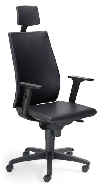 BUREAUSTOEL MANAGER -LEDER