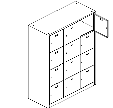 KAST AXEDIS 12 VAKKEN