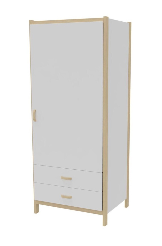 GARDEROBE LINE MET 1 KLAPDEUR EN 2 LADEN