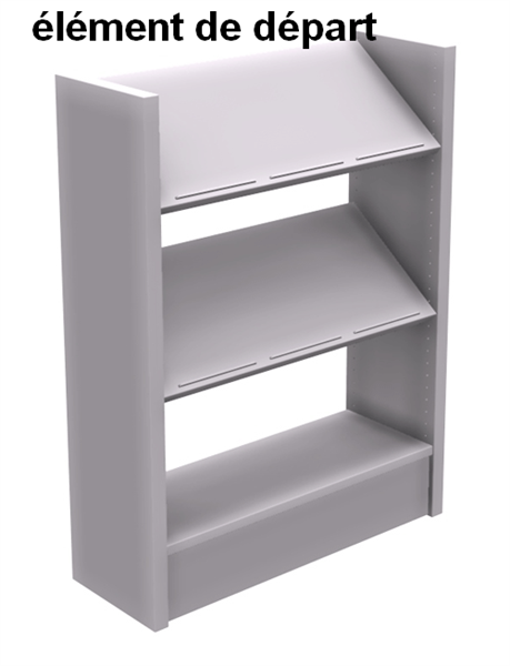 BIBLIOTHEEKREK SATURNE-H120CM