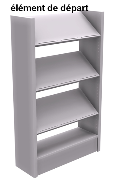 BIBLIOTHEEKREK SATURNE-H150CM
