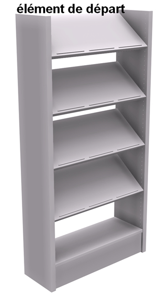 BIBLIOTHEEKREK SATURNE-H180CM