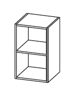 LAGE KAST LEGNO ZONDER DEUREN