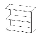LAGE KAST LEGNO 2 ZONDER DEUREN