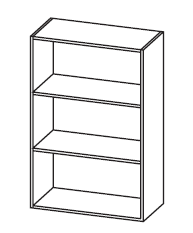 KAST LEGNO M2 ZONDER DEUREN