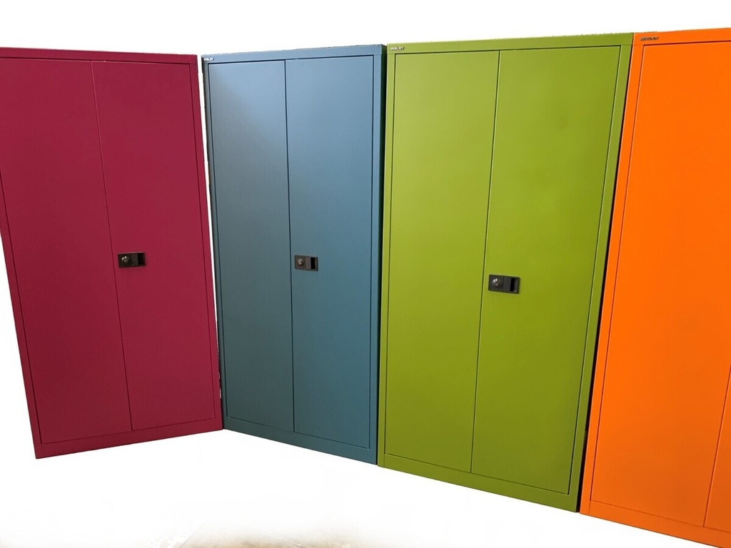 GEKLEURDE KAST BISLEY MET KLAPDEUREN