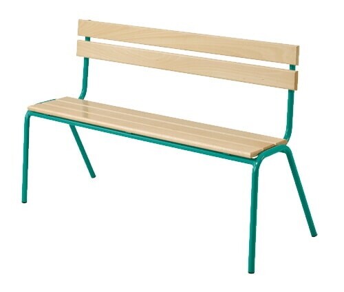 BANK IN MASSIEF HOUT MET RUGLEUNING