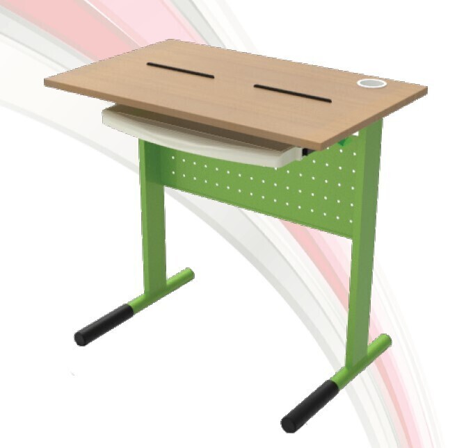 MOBIELE COMPUTERTAFEL MET TOETSENBORDLADE 100x60CM