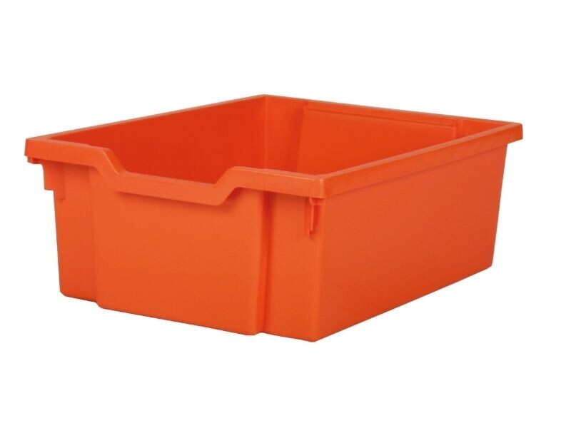 MIDDELMATIGE GEKLEURDE PLASTIC BAK