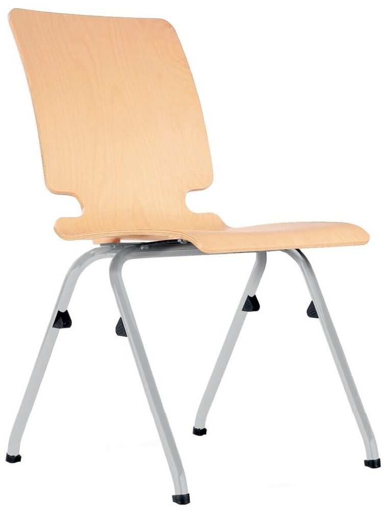 HOUTEN KUIPSTOEL MET SCHRIJFTAFELTJE AXO