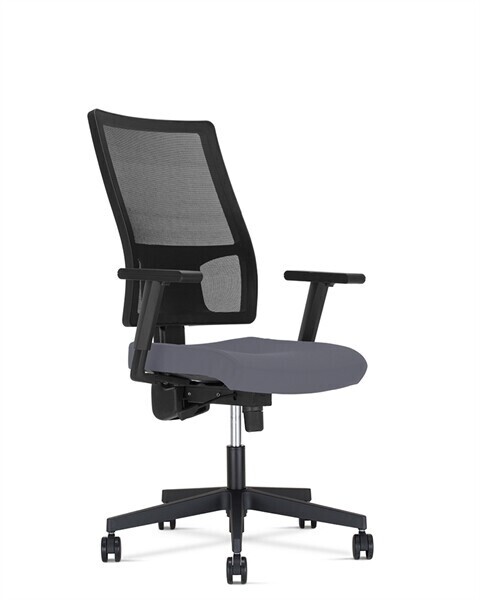 BUREAUSTOEL TAKTIK -NETBESPANNING /SMILI LEDER