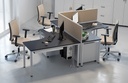 BUREAU TRIO - COMPACT ASYMMETRISCH - LINKSE AFDRAAI