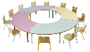 HALF RONDE TAFEL