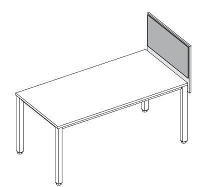 LATERAAL SCREEN TRIO -1 ZIJDE GESTOFFEERD