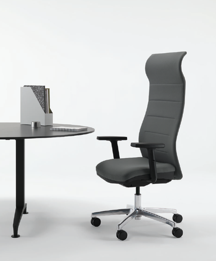 BUREAUSTOEL MILGRID-LEDER