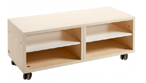 [MEUB2ETARO] MOBIELE VAKKENKAST MET 2 LEGPLANKEN