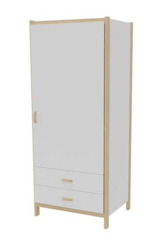 GARDEROBE LINE MET 1 KLAPDEUR EN 2 LADEN