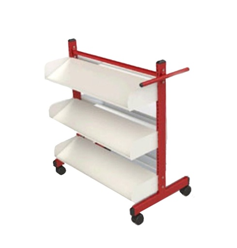 BOEKENWAGEN BOOK - SCHUINE PLANKEN