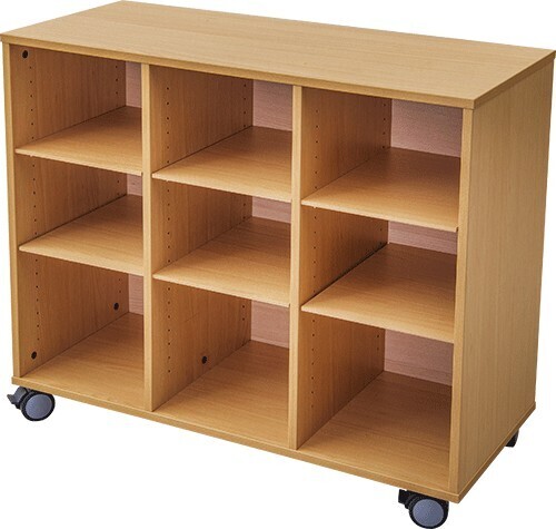 [MB09] MOBIELE KAST MET 9 VAKKEN