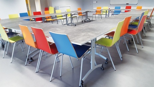 MOBIELE VERSTELBARE KANTELBARE TAFEL FT12 -LAMINAAT ABS RANDEN