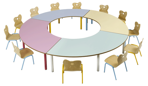 HALF RONDE TAFEL