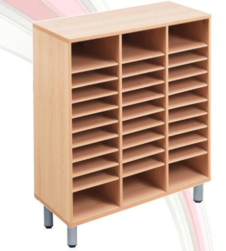 OPBERGBLOK - 30 VAKKEN OP ONDERSTEL