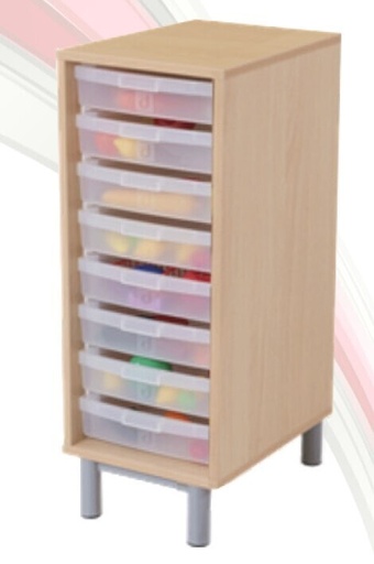 VERTICALE OPBERGBLOK OP ONDERSTEL