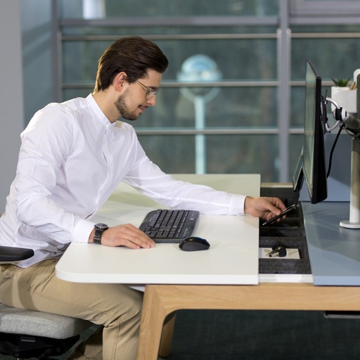 BUREAU LEVITATE MET VERSCHUIFBAAR TAFELBLAD