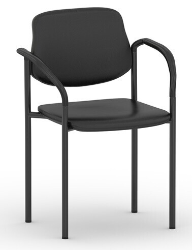 BEZOEKERSSTOEL QUADRO -LEDER