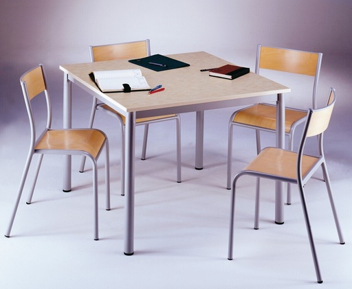 [ART6060STRSUR] ARTENSE-TAFEL, vierkant, 60 cm, laminaat met omgespoten rand